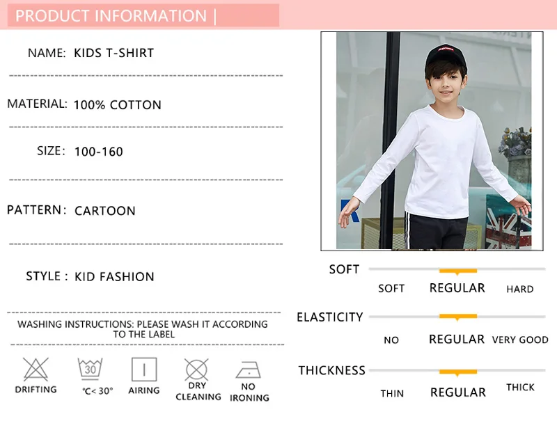 ⭐ Halloween Pumpkin Kids Long Sleeve – Cartoon Autumn Tee (3–14T) - Image 17