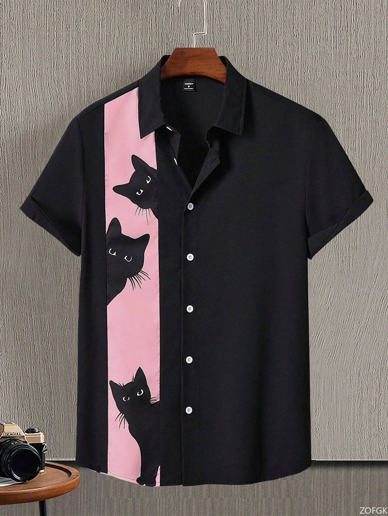 ⭐ Cool Cats & Casual Fridays Button-Up Shirt - Image 3