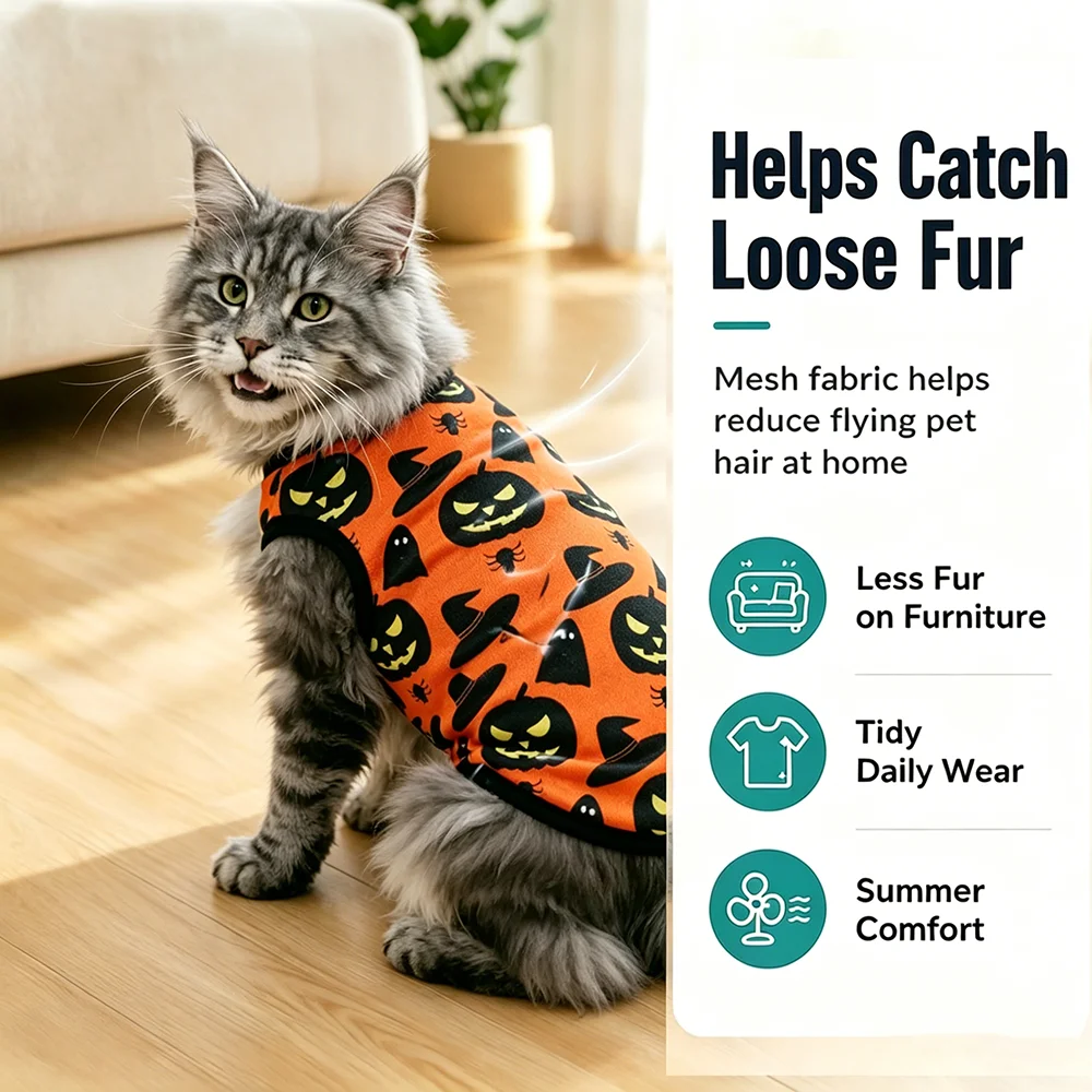 ⭐ Little Pumpkin Purr Halloween Pet Vest - Image 4