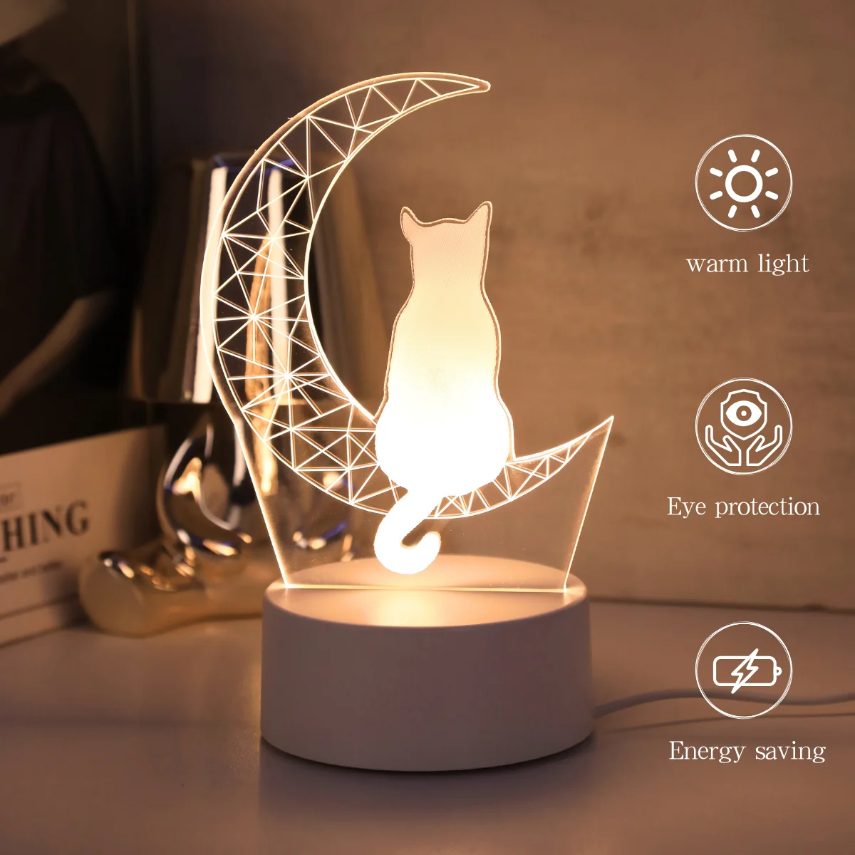 ⭐ Moonlit Cat Dream LED Night Light - Image 8