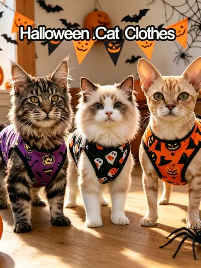 ⭐ Little Pumpkin Purr Halloween Pet Vest
