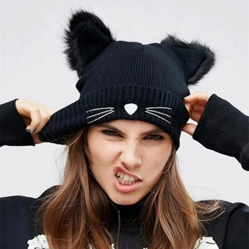 ⭐ Purr-fectly Cozy Cat Ear Beanie - Image 2